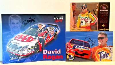NASCAR signed lot of 3; Terry La Bonte, Ricky Rudd & David Ragan obtained person - Image 1 of 4