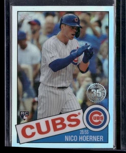 Topps 2020 cromo #85TC-12 Nico Hoerner 1985 Topps béisbol Chicago Cubs - Imagen 1 de 2