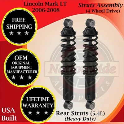 Amortiguador trasero Monroe OEM con bobina para Lincoln Mark LT HD 2006-2008 4x4 guerra de por vida. Foto 1 de 4