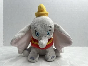 Disney Dumbo Red Yellow Stripe Collar Plush 7”  Stuffed Animal Super Soft (A1) - Picture 1 of 7