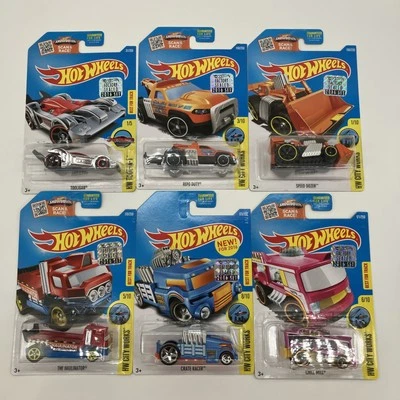 Hot Wheels HW City Works (lot Of 6) Factory Sealed - Image 1 of 3