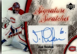 2006-07 Upper Deck UD Ice Signature Swatches Jersey Autograph Jose Theodore Auto - Picture 1 of 2
