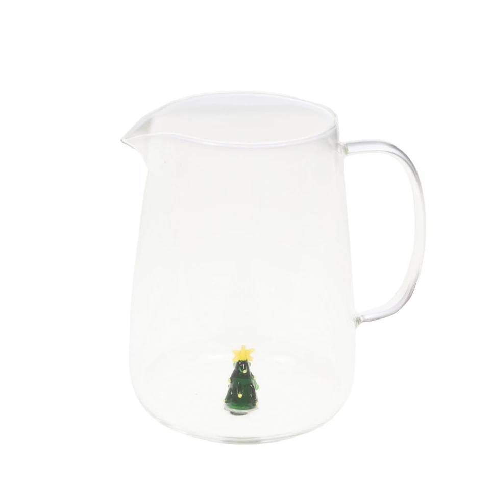 Pichet en verre Sapin de Noël13 cm Amadeus 13x13 cm - Photo 1/1