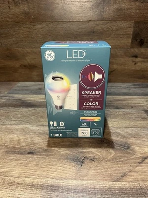 GE LED+Speaker Light Bulb Soft White + Color Dimmable A21 LED 9 Watts + Remote - Image 1 of 4