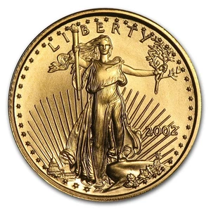 2002 1/10 oz American Gold Eagle BU - Picture 1 of 2