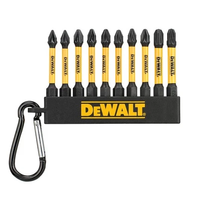 Dewalt FLEXTORQ Mixed Pozi 57mm Screwdriver Bit Keyring 10 Piece DT7276 - Image 1 of 2