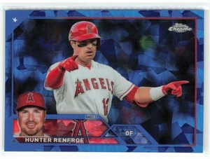 Hunter Renfroe 2023 Topps Chrome Update Sapphire Edition Los Angeles Angels - Picture 1 of 2