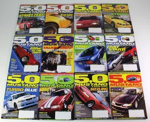 5.0 Mustang & Super Fords Magazine Lot Bundle 2002 Complete Year Set Car Issues - Bild 1 von 23
