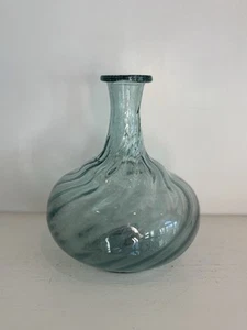 Hand Blown Glass Swirl Vase - Picture 1 of 5