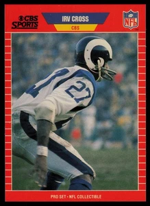 1989 Pro Set #16 Irv Cross Annunciatore Collezionismo Los Angeles Rams - Foto 1 di 2