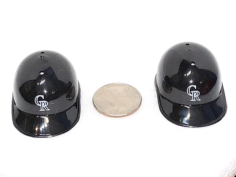 Lot of 2 Colorado Rockies Vintage 1990's Mini Baseball Gumball Helmets New! Cover