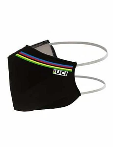 Mascarilla Oficial Campeonato Mundial de Ciclismo de Carretera UCI en Negro - por Santini - Imagen 1 de 2