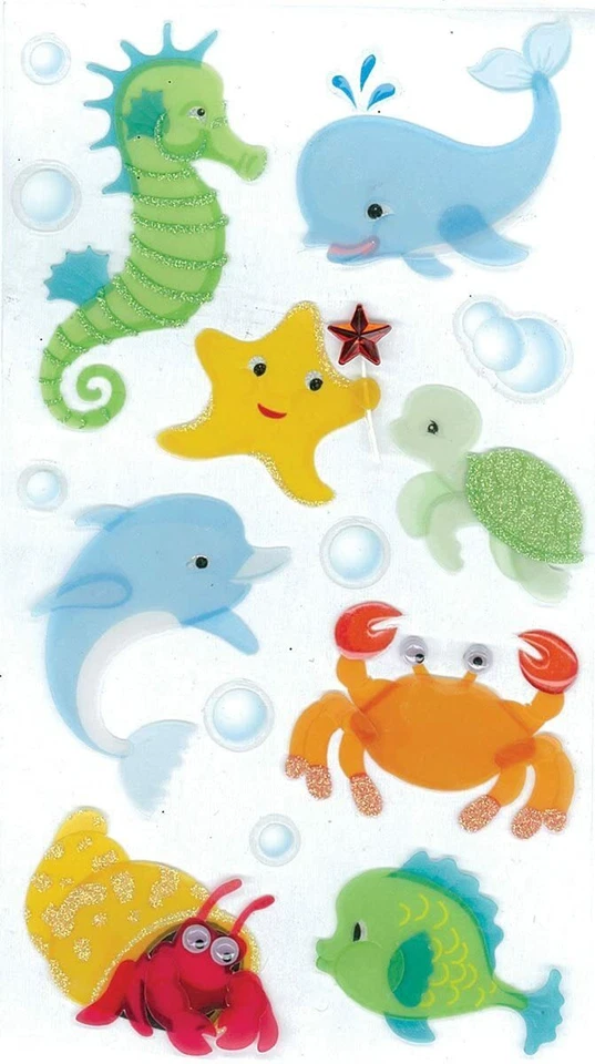 Jolee's Boutique 16 PC Dimensional Stickers Baby Sea Creatures