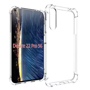 For HTC Desire 22 Pro 5G Anti Impact Protective Clear Gel skin case cover - Picture 1 of 5