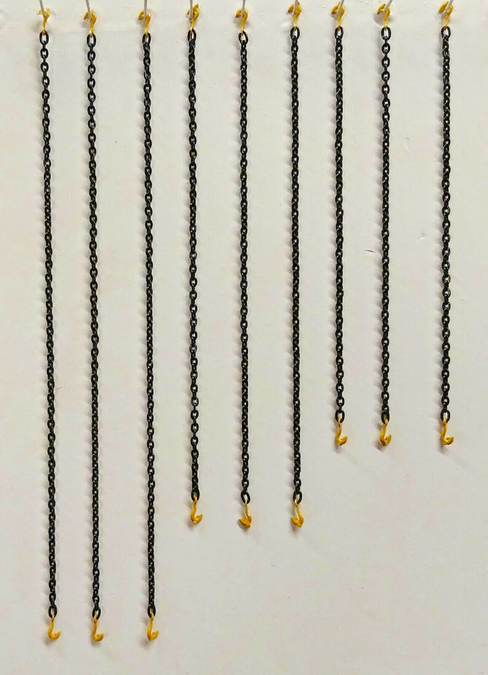 Trailer Equipment Tie Down Chains Authentic New Cat Yellow Clevis Hooks 1/87th - Image 1 of 1