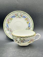 Vintage Hand Painted Floral Japanese Tea Cup & Saucer Marked Japan