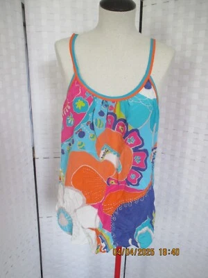 Trina Turk 100% Silk Tank Cami Top Womens M   NEW NWT - Image 1 of 4