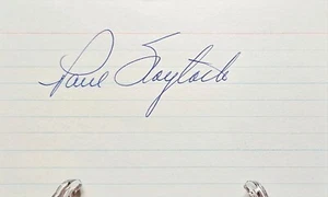 Paul Foytack Detroit Tigers 1953-1963 signed index card JSA COA AQ52877 - Picture 1 of 3