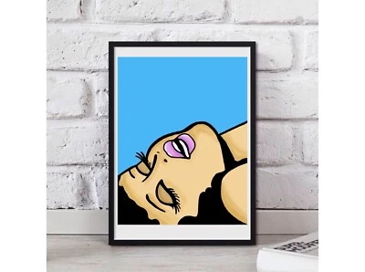 Impresión de obras de arte pinup/pop firmada A3, limitada a 500 impresiones Foto 1 de 4