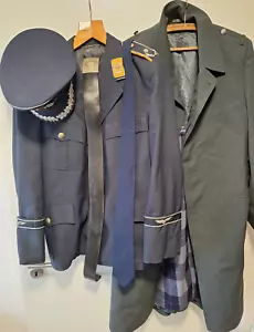 Luftwaffe Offizier Uniformjacke Mantel Mütze Koppel Krawatte Major Bundeswehr - Bild 1 von 11