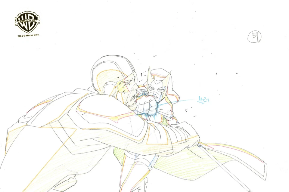 Justice League Unlimited-Original Production Drawing-Huntress-Question Authority - Image 1 of 1