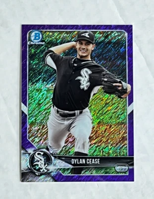 DYLAN CEASE 2018 Bowman Chrome PURPLE SHIMMER SSP RC /655! #BCP175! PADRES! - Image 1 of 2