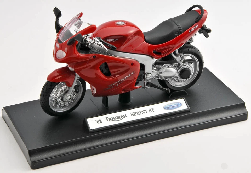 BLITZ VERSAND Triumph Sprint ST 2002 rot red Welly Motorrad Modell 1:18 NEU OVP - Bild 1 von 1