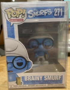 Figura Vinilo Funko Pop Abovedada Pitufo Brainy Los Pitufos 271 + Protector Pop - Imagen 1 de 6