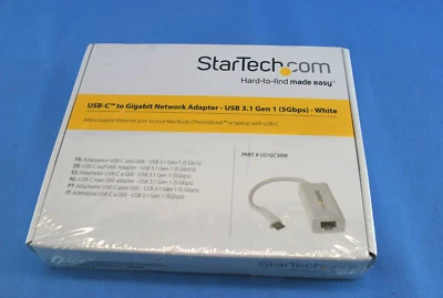 StarTech.com USB-C to Gigabit Network Adapter - USB 3.1 Gen 1 5Gbps US1GC30W - Image 1 of 3
