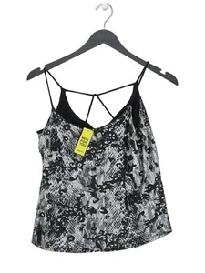 Topshop Women's T-Shirt UK 10 Black Polyester with Elastane, Nylon Camisole - Picture 1 of 5