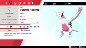 Shiny Lugia Pokemon Schwert Schild 6DV! + Meisterball  - Picture 1 of 5