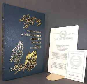 Easton Press A MIDSUMMER NIGHT’S DREAM Shakespeare 1967 berühmte Ausgaben LEDER - Bild 1 von 3