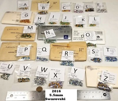 Broche de reparación artesanal joyería diamantes de imitación Swarovski de colección cristal vidrio 5,5 mm 2016 Foto 1 de 2