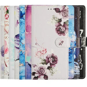 Coque Téléphone pour iPhone 16 15 14 13 12 11 8 7 Cuir PU Peint Etui Portefeuille à Rabat - Photo 1 sur 22