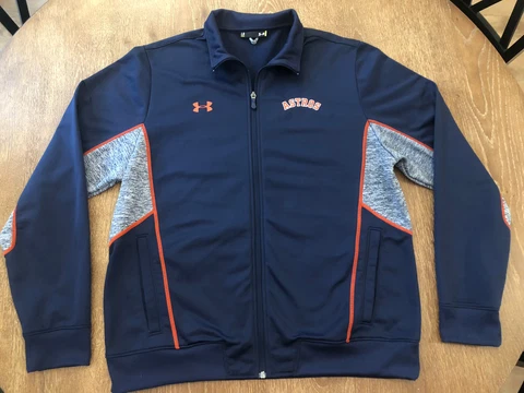 MLB Houston Astros Under Armour Zip Jacket, Size Large Cover