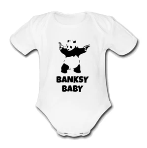 BANKSY Strampler Baby Weste Grow Body PANDA - Bild 1 von 1