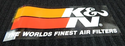 Filtro de aire grande K&N interior vidrio ventana pegatina calcomanía arrastre carreras 9" Foto 1 de 4