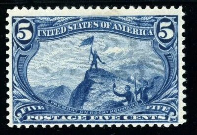 USAstamps Unused FVF US 1898 Trans-Mississippi Fremont Scott 288 OG MLH SCV $100 - Image 1 of 2