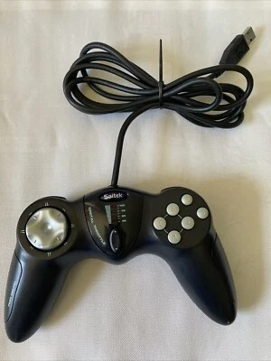 Saitek P220 Blue Wired USB 4-Position Digital Throttle PC Gamepad - Image 1 of 4