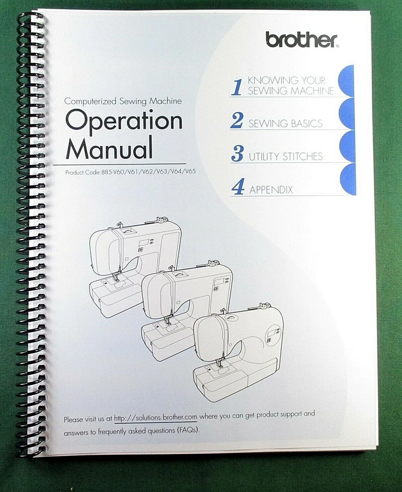 Manual de instrucciones Brother XR6060: ¡100 páginas y cubiertas protectoras a todo color! Foto 1 de 1