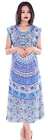 Indian cotton Women's Mandala Dress Animal Frock Blue Gown Casual Robe Suit