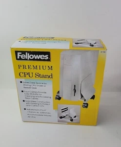 Fellowes Mobile CPU Stand Computer Tower Stand with Caster Wheels Fits Most PC. - Picture 1 of 15