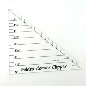 Folded Corner Clipper Quilting Templates Ruler # FCC-01 - Picture 1 of 1