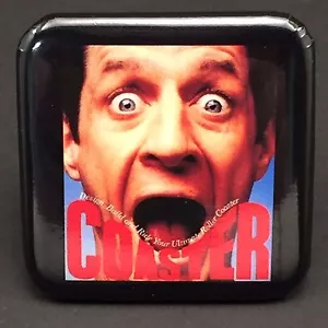 Vintage 1993 COASTER Button Disney Computer Game 2x2" Disneyana Collectible - Picture 1 of 3