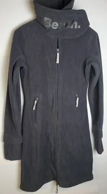 Women's Wrap Neck Microfleece Jacket Sweatshirt Zip Up Long Thumb Holes Small - Image 1 of 4