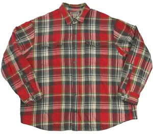 Duluth Trading Flapjack Flanell Hemd Shacket Fleece gefüttert Druckknopf kariert Herren 2XL - Bild 1 von 11