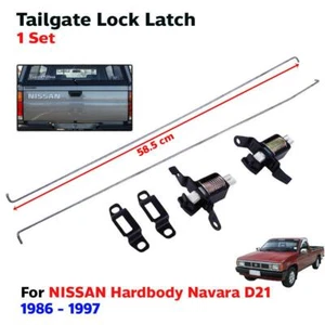 For Datsun Nissan Navara D21 Pickup UTE 1986-96 Tailgate Door Lock Latch New Set - Picture 1 of 8
