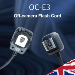 OC-E3 Camera Extension Cord Off-Camera Flash Sync for Canon Nikon Flashlight - Picture 1 of 8