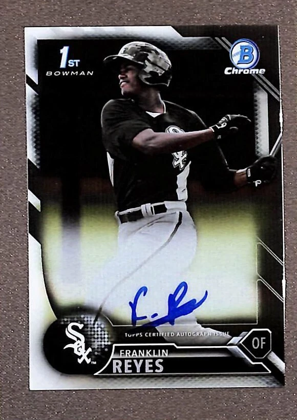 Franklin Reyes 2016 1st Bowman Chrome Auto RC #BCAP-FR - Image 1 of 3