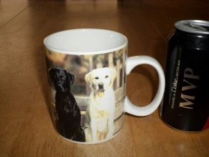 [ LABRADOR RETRIEVERS ], Porcelain Coffee Cup / Mug,  [JUMBO SIZED], VINTAGE - Picture 1 of 2